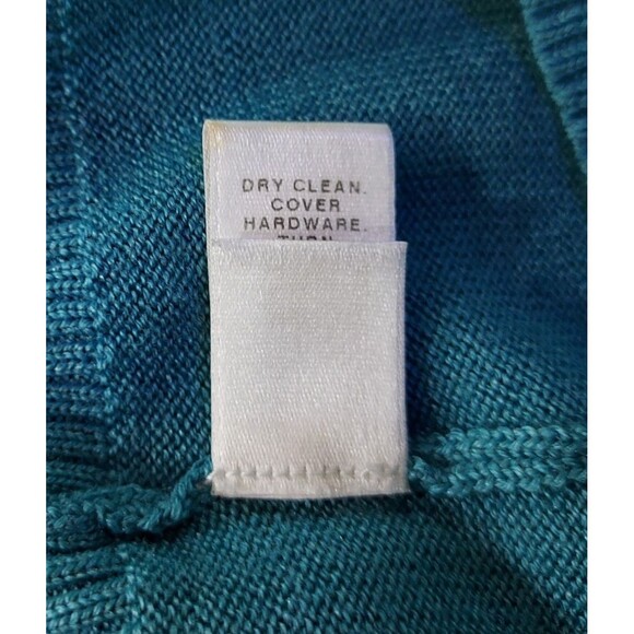 St. John SoCa Wool Silk Cashmere Blend Cardigan Women Size Small Snap Front Flaw - Picture 11 of 16